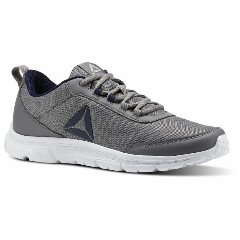 Adidasi Alergare Reebok Speedlux 3.0 Barbati Gri/Bleumarin/Albi Romania TZ6206XQ